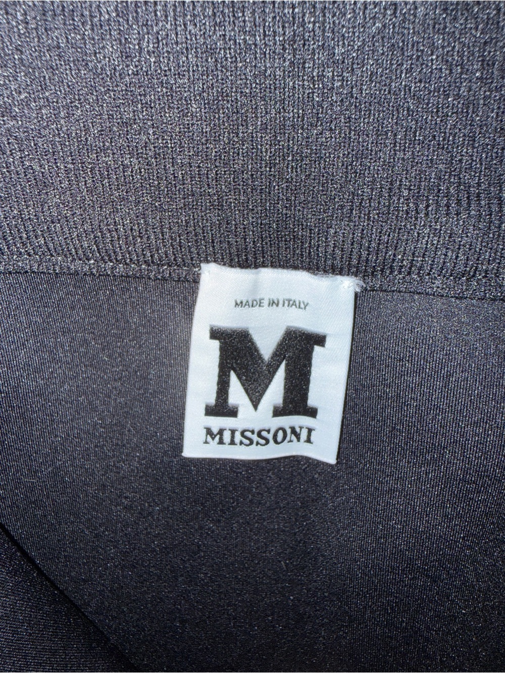 M Missoni Black Scuba Mini Skirt Side Stripe Zip Front IT 38 - Picture 4 of 8